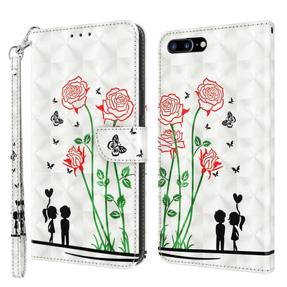 3D Painted Leather Phone Case, For iPhone SE 2022 / SE 2020 / 8 / 7, For iPhone XR, For iPhone 8 Plus / 7 Plus