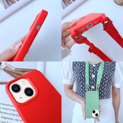 Elastic Silicone Lanyard Case, For iPhone 14, For iPhone 14 Plus, For iPhone 14 Pro, For iPhone 14 Pro Max