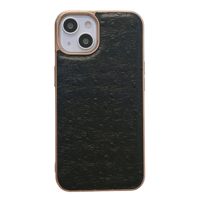 Genuine Leather Ostrich Texture Nano Case, For iPhone 13 Pro, For iPhone 13 Pro Max, For iPhone 13, For iPhone 14 Plus, For iPhone 14 Pro Max, For iPhone 14 Pro, For iPhone 14