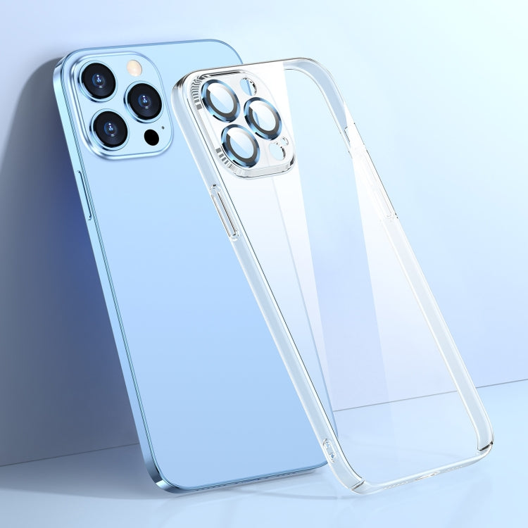 Glass Lens Film Clear PC Phone Case, For iPhone 14, For iPhone 14 Plus, For iPhone 14 Pro, For iPhone 14 Pro Max