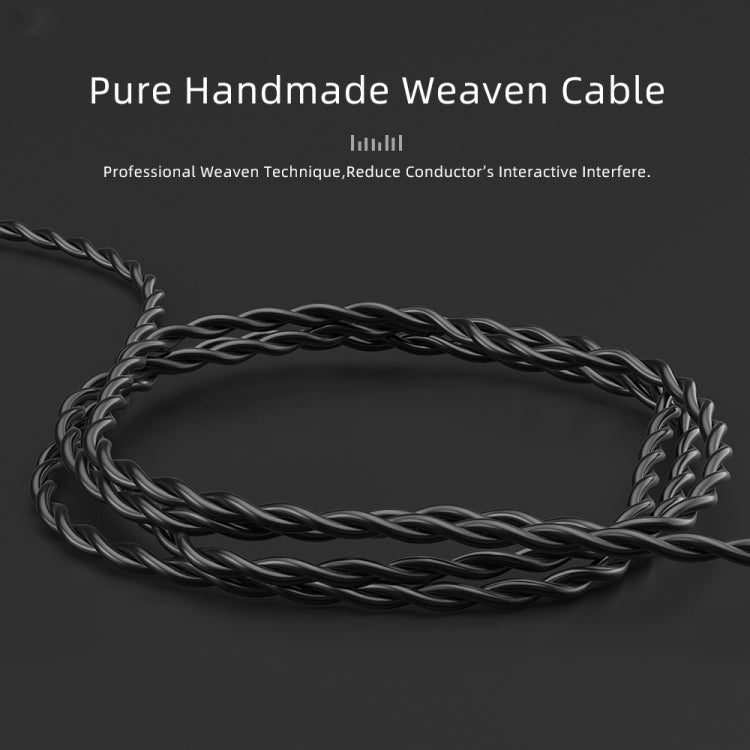 CVJ V2 1.25m Oxygen-free Copper Original 3.5mm Elbow Earphone Cable, 0.75mm No Mic, 0.78mm No Mic, MMCX No Mic, 0.75mm with Mic, 0.78mm with Mic, MMCX with Mic