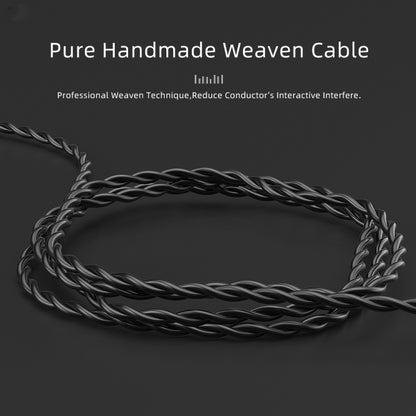 CVJ V2 1.25m Oxygen-free Copper Original 3.5mm Elbow Earphone Cable, 0.75mm No Mic, 0.78mm No Mic, MMCX No Mic, 0.75mm with Mic, 0.78mm with Mic, MMCX with Mic