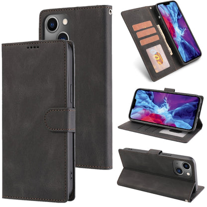 Fantasy Classic Skin-feel Calfskin Texture Leather Case, For iPhone 14, For iPhone 14 Plus, For iPhone 14 Pro, For iPhone 14 Pro Max