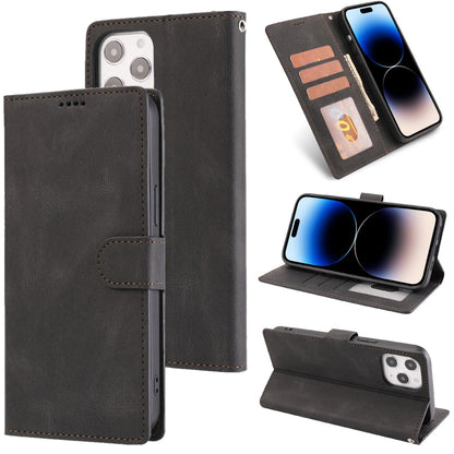 Fantasy Classic Skin-feel Calfskin Texture Leather Case, For iPhone 14, For iPhone 14 Plus, For iPhone 14 Pro, For iPhone 14 Pro Max