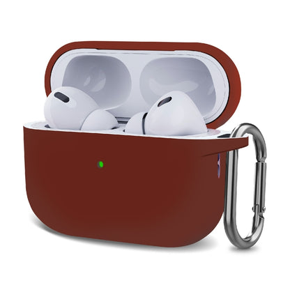Silicone Thickening Wireless Earphone Protective Case with Hook, For AirPods Pro 2