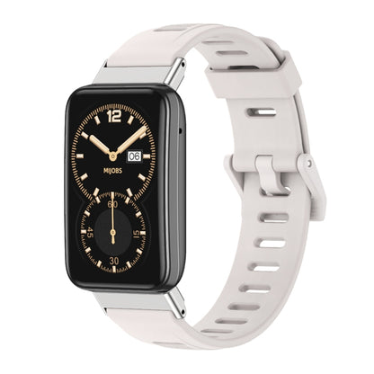 Mijobs Flat Hole TPU Watch Band, For Xiaomi Mi Band 7 Pro