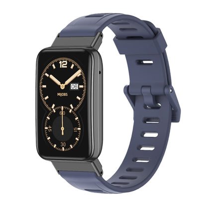 Mijobs Flat Hole TPU Watch Band, For Xiaomi Mi Band 7 Pro