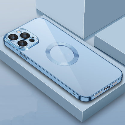 9D Plated Lens Film Clear Phone Case, For iPhone 14, For iPhone 14 Plus, For iPhone 14 Pro, For iPhone 14 Pro Max