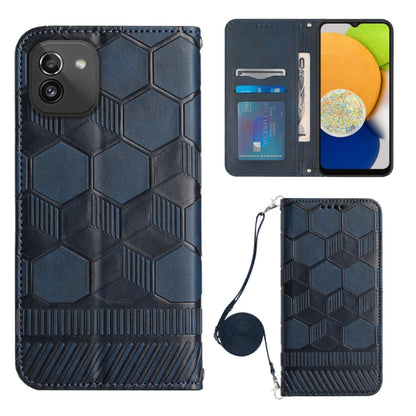 Crossbody Football Texture Magnetic PU Phone Case, For Samsung Galaxy A03 164mm, For Samsung Galaxy A03 166mm, For Samsung Galaxy A03S 164mm India, For Samsung Galaxy A03S 165.8mm US, For Samsung Galaxy A03S 166.5mm EU, For Samsung Galaxy A12 5G/M12/F1...