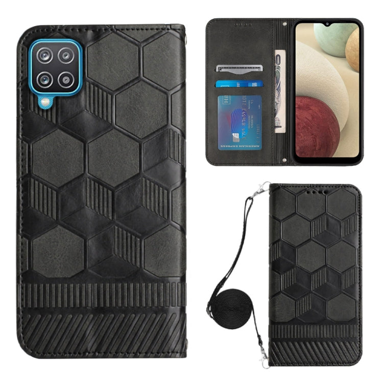 Crossbody Football Texture Magnetic PU Phone Case, For Samsung Galaxy A03 164mm, For Samsung Galaxy A03 166mm, For Samsung Galaxy A03S 164mm India, For Samsung Galaxy A03S 165.8mm US, For Samsung Galaxy A03S 166.5mm EU, For Samsung Galaxy A12 5G/M12/F1...