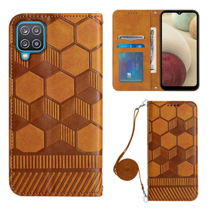 Crossbody Football Texture Magnetic PU Phone Case, For Samsung Galaxy A03 164mm, For Samsung Galaxy A03 166mm, For Samsung Galaxy A03S 164mm India, For Samsung Galaxy A03S 165.8mm US, For Samsung Galaxy A03S 166.5mm EU, For Samsung Galaxy A12 5G/M12/F1...