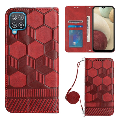 Crossbody Football Texture Magnetic PU Phone Case, For Samsung Galaxy A03 164mm, For Samsung Galaxy A03 166mm, For Samsung Galaxy A03S 164mm India, For Samsung Galaxy A03S 165.8mm US, For Samsung Galaxy A03S 166.5mm EU, For Samsung Galaxy A12 5G/M12/F1...