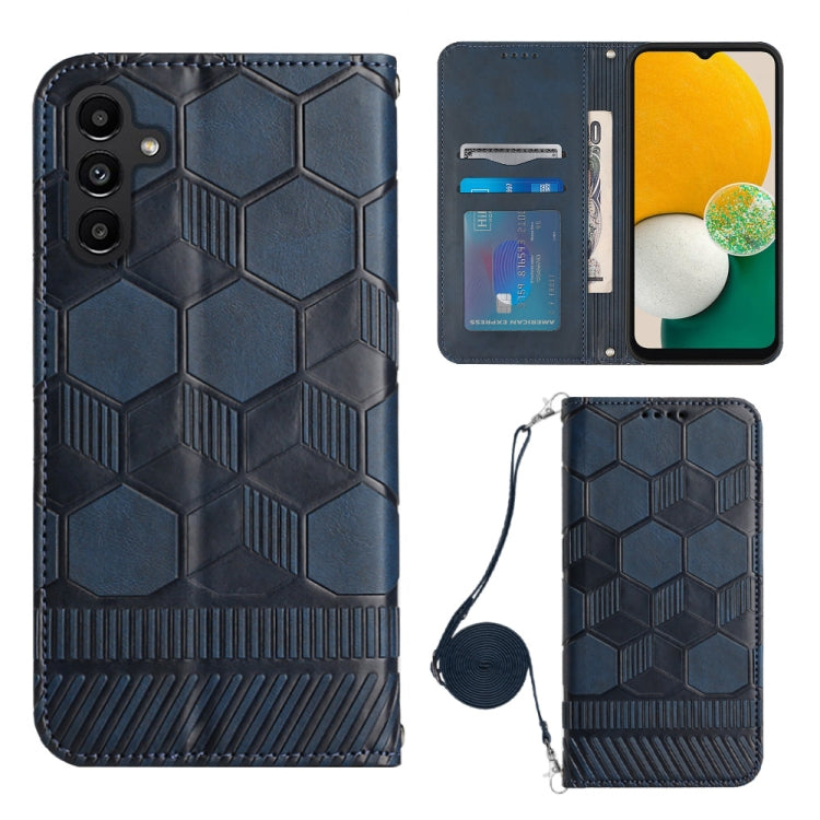 Crossbody Football Texture Magnetic PU Phone Case, For Samsung Galaxy A03 164mm, For Samsung Galaxy A03 166mm, For Samsung Galaxy A03S 164mm India, For Samsung Galaxy A03S 165.8mm US, For Samsung Galaxy A03S 166.5mm EU, For Samsung Galaxy A12 5G/M12/F1...