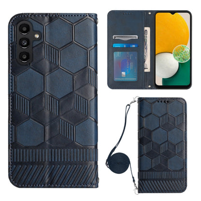 Crossbody Football Texture Magnetic PU Phone Case, For Samsung Galaxy A03 164mm, For Samsung Galaxy A03 166mm, For Samsung Galaxy A03S 164mm India, For Samsung Galaxy A03S 165.8mm US, For Samsung Galaxy A03S 166.5mm EU, For Samsung Galaxy A12 5G/M12/F1...