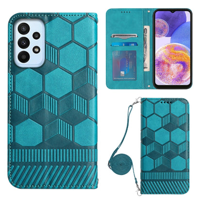 Crossbody Football Texture Magnetic PU Phone Case, For Samsung Galaxy A23 5G, For Samsung Galaxy A33 5G, For Samsung Galaxy A53 5G, For Samsung Galaxy A73 5G, For Samsung Galaxy S20 FE, For Samsung Galaxy S21 5G, For Samsung Galaxy S21 FE 5G           ...