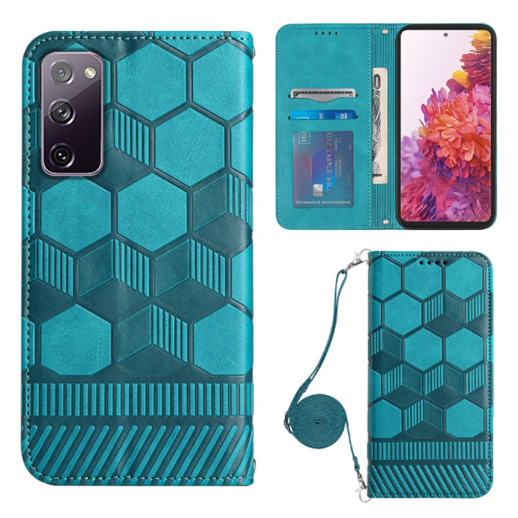 Crossbody Football Texture Magnetic PU Phone Case, For Samsung Galaxy A23 5G, For Samsung Galaxy A33 5G, For Samsung Galaxy A53 5G, For Samsung Galaxy A73 5G, For Samsung Galaxy S20 FE, For Samsung Galaxy S21 5G, For Samsung Galaxy S21 FE 5G           ...