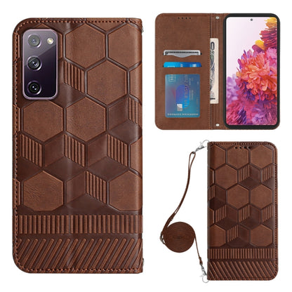 Crossbody Football Texture Magnetic PU Phone Case, For Samsung Galaxy A23 5G, For Samsung Galaxy A33 5G, For Samsung Galaxy A53 5G, For Samsung Galaxy A73 5G, For Samsung Galaxy S20 FE, For Samsung Galaxy S21 5G, For Samsung Galaxy S21 FE 5G           ...