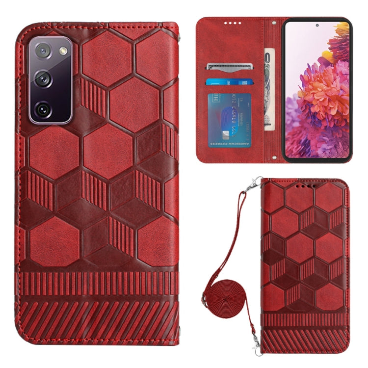 Crossbody Football Texture Magnetic PU Phone Case, For Samsung Galaxy A23 5G, For Samsung Galaxy A33 5G, For Samsung Galaxy A53 5G, For Samsung Galaxy A73 5G, For Samsung Galaxy S20 FE, For Samsung Galaxy S21 5G, For Samsung Galaxy S21 FE 5G           ...