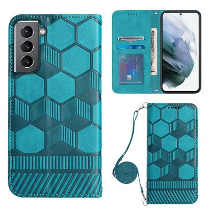 Crossbody Football Texture Magnetic PU Phone Case, For Samsung Galaxy A23 5G, For Samsung Galaxy A33 5G, For Samsung Galaxy A53 5G, For Samsung Galaxy A73 5G, For Samsung Galaxy S20 FE, For Samsung Galaxy S21 5G, For Samsung Galaxy S21 FE 5G           ...