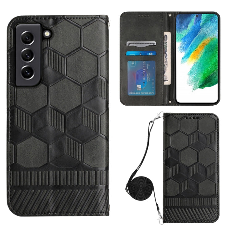 Crossbody Football Texture Magnetic PU Phone Case, For Samsung Galaxy A23 5G, For Samsung Galaxy A33 5G, For Samsung Galaxy A53 5G, For Samsung Galaxy A73 5G, For Samsung Galaxy S20 FE, For Samsung Galaxy S21 5G, For Samsung Galaxy S21 FE 5G           ...