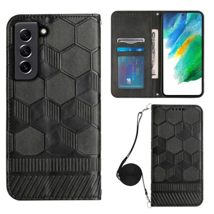 Crossbody Football Texture Magnetic PU Phone Case, For Samsung Galaxy A23 5G, For Samsung Galaxy A33 5G, For Samsung Galaxy A53 5G, For Samsung Galaxy A73 5G, For Samsung Galaxy S20 FE, For Samsung Galaxy S21 5G, For Samsung Galaxy S21 FE 5G           ...