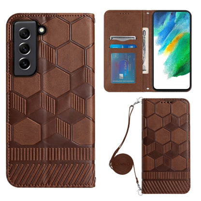 Crossbody Football Texture Magnetic PU Phone Case, For Samsung Galaxy A23 5G, For Samsung Galaxy A33 5G, For Samsung Galaxy A53 5G, For Samsung Galaxy A73 5G, For Samsung Galaxy S20 FE, For Samsung Galaxy S21 5G, For Samsung Galaxy S21 FE 5G           ...