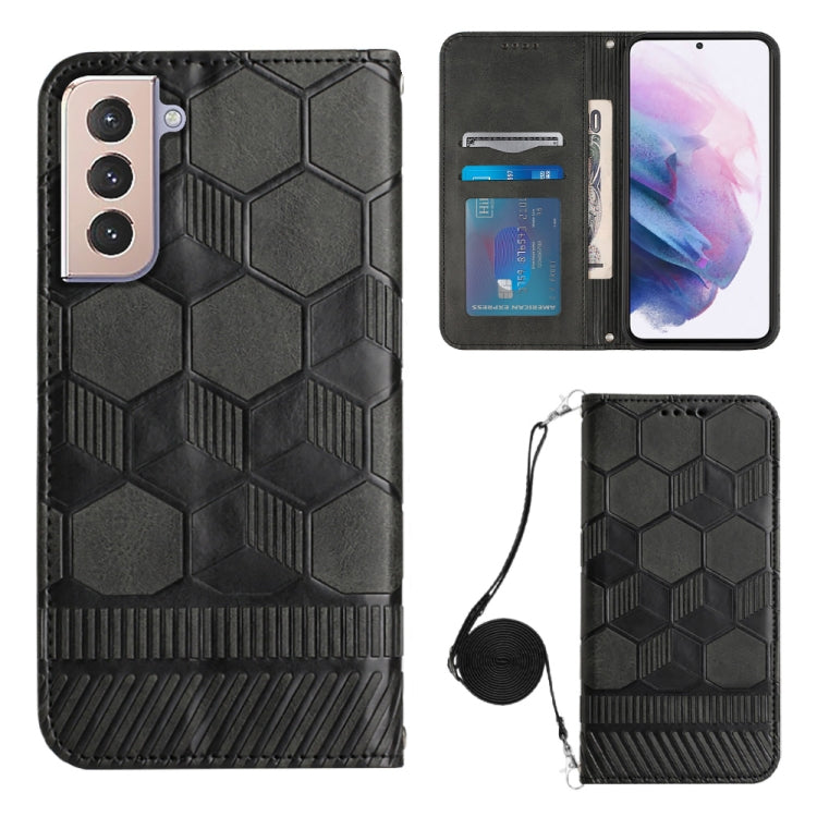 Crossbody Football Texture Magnetic PU Phone Case, For Samsung Galaxy A23 5G, For Samsung Galaxy A33 5G, For Samsung Galaxy A53 5G, For Samsung Galaxy A73 5G, For Samsung Galaxy S20 FE, For Samsung Galaxy S21 5G, For Samsung Galaxy S21 FE 5G           ...