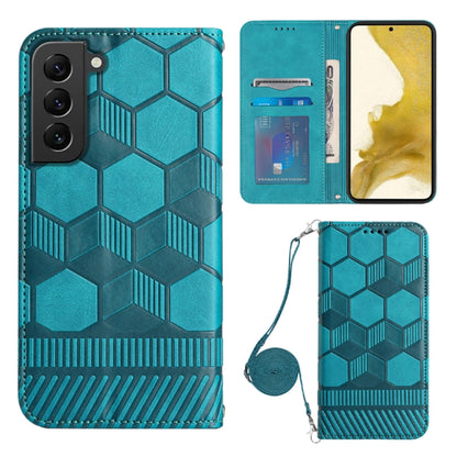 Crossbody Football Texture Magnetic PU Phone Case, For Samsung Galaxy S21 Ultra 5G, For Samsung Galaxy S22 5G, For Samsung Galaxy S22+ 5G, For Samsung Galaxy S22 Ultra 5G