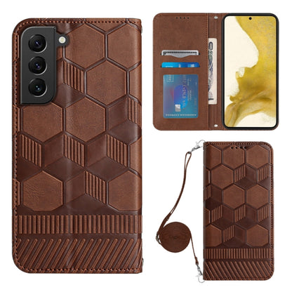 Crossbody Football Texture Magnetic PU Phone Case, For Samsung Galaxy S21 Ultra 5G, For Samsung Galaxy S22 5G, For Samsung Galaxy S22+ 5G, For Samsung Galaxy S22 Ultra 5G