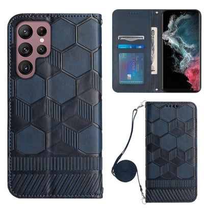 Crossbody Football Texture Magnetic PU Phone Case, For Samsung Galaxy S21 Ultra 5G, For Samsung Galaxy S22 5G, For Samsung Galaxy S22+ 5G, For Samsung Galaxy S22 Ultra 5G