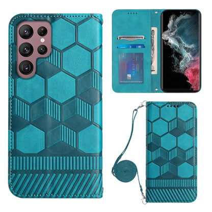 Crossbody Football Texture Magnetic PU Phone Case, For Samsung Galaxy S21 Ultra 5G, For Samsung Galaxy S22 5G, For Samsung Galaxy S22+ 5G, For Samsung Galaxy S22 Ultra 5G