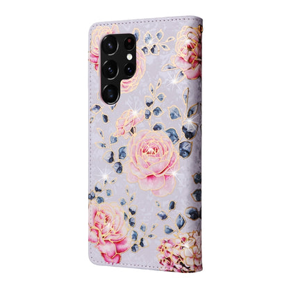 Bronzing Painting RFID Leather Case, For Samsung Galaxy S22 Ultra, For Samsung Galaxy S22 Plus, For Samsung Galaxy S22, For Samsung Galaxy S21 Ultra, For Samsung Galaxy S21 Plus, For Samsung Galaxy S21 FE 5G, For Samsung Galaxy S21 5G                  ...