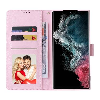 Bronzing Painting RFID Leather Case, For Samsung Galaxy S22 Ultra, For Samsung Galaxy S22 Plus, For Samsung Galaxy S22, For Samsung Galaxy S21 Ultra, For Samsung Galaxy S21 Plus, For Samsung Galaxy S21 FE 5G, For Samsung Galaxy S21 5G                  ...
