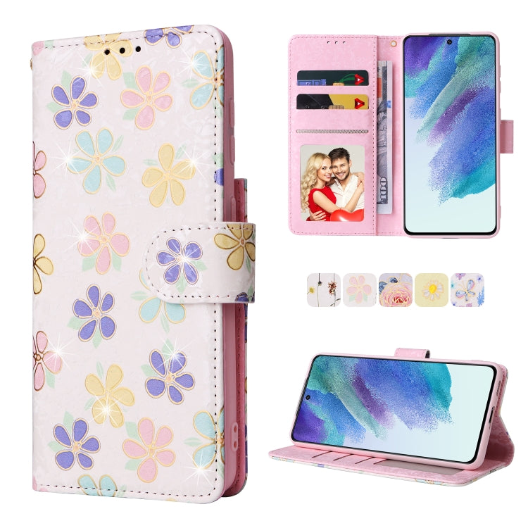 Bronzing Painting RFID Leather Case, For Samsung Galaxy S22 Ultra, For Samsung Galaxy S22 Plus, For Samsung Galaxy S22, For Samsung Galaxy S21 Ultra, For Samsung Galaxy S21 Plus, For Samsung Galaxy S21 FE 5G, For Samsung Galaxy S21 5G                  ...