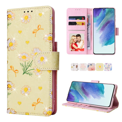 Bronzing Painting RFID Leather Case, For Samsung Galaxy S22 Ultra, For Samsung Galaxy S22 Plus, For Samsung Galaxy S22, For Samsung Galaxy S21 Ultra, For Samsung Galaxy S21 Plus, For Samsung Galaxy S21 FE 5G, For Samsung Galaxy S21 5G                  ...