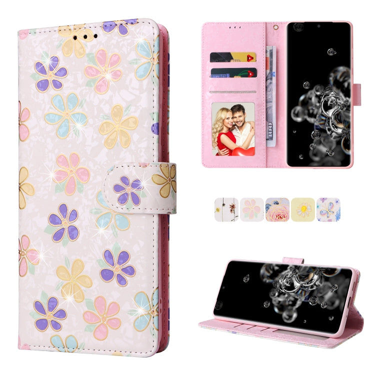 Bronzing Painting RFID Leather Case, For Samsung Galaxy S22 Ultra, For Samsung Galaxy S22 Plus, For Samsung Galaxy S22, For Samsung Galaxy S21 Ultra, For Samsung Galaxy S21 Plus, For Samsung Galaxy S21 FE 5G, For Samsung Galaxy S21 5G                  ...