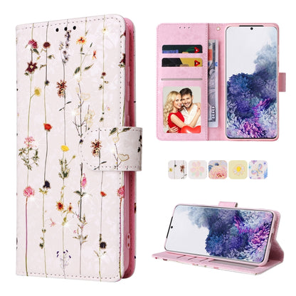 Bronzing Painting RFID Leather Case, For Samsung Galaxy S20 Plus, For Samsung Galaxy S20 FE, For Samsung Galaxy S20, For Samsung Galaxy S10 Plus, For Samsung Galaxy S10, For Samsung Galaxy S9 Plus, For Samsung Galaxy S9, For Samsung Galaxy S8