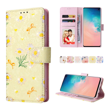 Bronzing Painting RFID Leather Case, For Samsung Galaxy S20 Plus, For Samsung Galaxy S20 FE, For Samsung Galaxy S20, For Samsung Galaxy S10 Plus, For Samsung Galaxy S10, For Samsung Galaxy S9 Plus, For Samsung Galaxy S9, For Samsung Galaxy S8