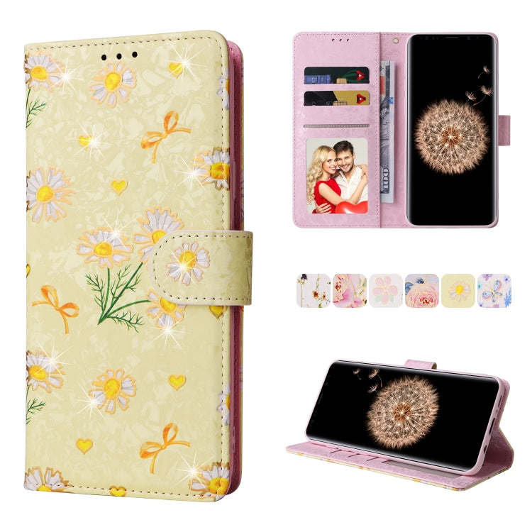 Bronzing Painting RFID Leather Case, For Samsung Galaxy S20 Plus, For Samsung Galaxy S20 FE, For Samsung Galaxy S20, For Samsung Galaxy S10 Plus, For Samsung Galaxy S10, For Samsung Galaxy S9 Plus, For Samsung Galaxy S9, For Samsung Galaxy S8