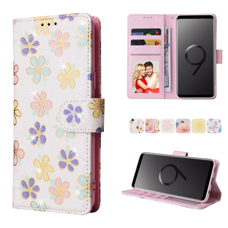 Bronzing Painting RFID Leather Case, For Samsung Galaxy S20 Plus, For Samsung Galaxy S20 FE, For Samsung Galaxy S20, For Samsung Galaxy S10 Plus, For Samsung Galaxy S10, For Samsung Galaxy S9 Plus, For Samsung Galaxy S9, For Samsung Galaxy S8