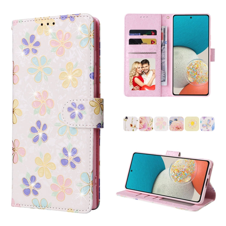 Bronzing Painting RFID Leather Case, For Samsung Galaxy A53 5G, For Samsung Galaxy A52 5G, For Samsung Galaxy A51, For Samsung Galaxy A33 5G, For Samsung Galaxy A32 5G, For Samsung Galaxy A32 4G, For Samsung Galaxy A23 4G, For Samsung Galaxy A22 5G