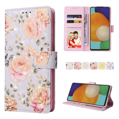 Bronzing Painting RFID Leather Case, For Samsung Galaxy A53 5G, For Samsung Galaxy A52 5G, For Samsung Galaxy A51, For Samsung Galaxy A33 5G, For Samsung Galaxy A32 5G, For Samsung Galaxy A32 4G, For Samsung Galaxy A23 4G, For Samsung Galaxy A22 5G