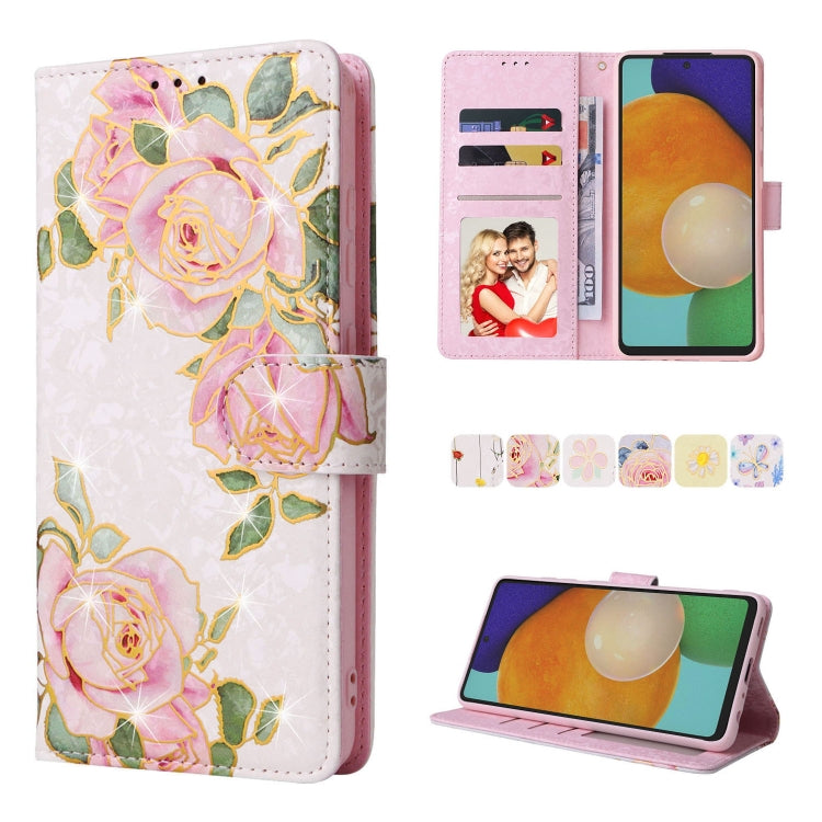 Bronzing Painting RFID Leather Case, For Samsung Galaxy A53 5G, For Samsung Galaxy A52 5G, For Samsung Galaxy A51, For Samsung Galaxy A33 5G, For Samsung Galaxy A32 5G, For Samsung Galaxy A32 4G, For Samsung Galaxy A23 4G, For Samsung Galaxy A22 5G
