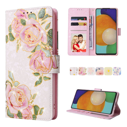 Bronzing Painting RFID Leather Case, For Samsung Galaxy A53 5G, For Samsung Galaxy A52 5G, For Samsung Galaxy A51, For Samsung Galaxy A33 5G, For Samsung Galaxy A32 5G, For Samsung Galaxy A32 4G, For Samsung Galaxy A23 4G, For Samsung Galaxy A22 5G