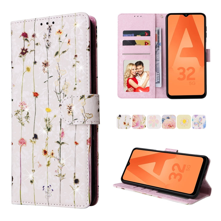 Bronzing Painting RFID Leather Case, For Samsung Galaxy A53 5G, For Samsung Galaxy A52 5G, For Samsung Galaxy A51, For Samsung Galaxy A33 5G, For Samsung Galaxy A32 5G, For Samsung Galaxy A32 4G, For Samsung Galaxy A23 4G, For Samsung Galaxy A22 5G