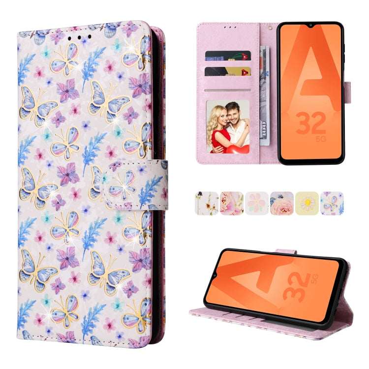Bronzing Painting RFID Leather Case, For Samsung Galaxy A53 5G, For Samsung Galaxy A52 5G, For Samsung Galaxy A51, For Samsung Galaxy A33 5G, For Samsung Galaxy A32 5G, For Samsung Galaxy A32 4G, For Samsung Galaxy A23 4G, For Samsung Galaxy A22 5G