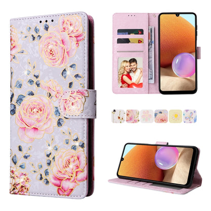 Bronzing Painting RFID Leather Case, For Samsung Galaxy A53 5G, For Samsung Galaxy A52 5G, For Samsung Galaxy A51, For Samsung Galaxy A33 5G, For Samsung Galaxy A32 5G, For Samsung Galaxy A32 4G, For Samsung Galaxy A23 4G, For Samsung Galaxy A22 5G