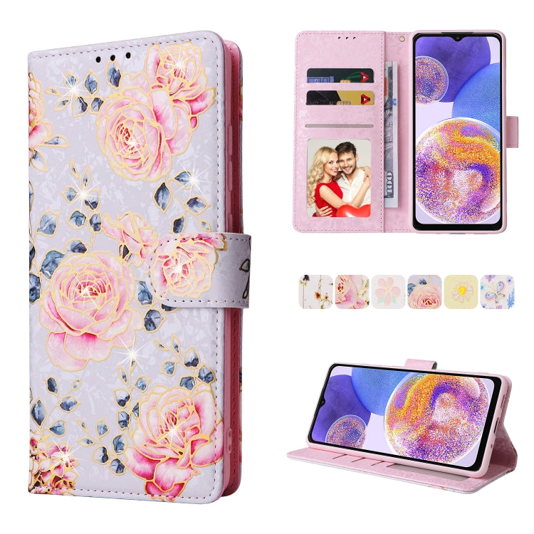 Bronzing Painting RFID Leather Case, For Samsung Galaxy A53 5G, For Samsung Galaxy A52 5G, For Samsung Galaxy A51, For Samsung Galaxy A33 5G, For Samsung Galaxy A32 5G, For Samsung Galaxy A32 4G, For Samsung Galaxy A23 4G, For Samsung Galaxy A22 5G