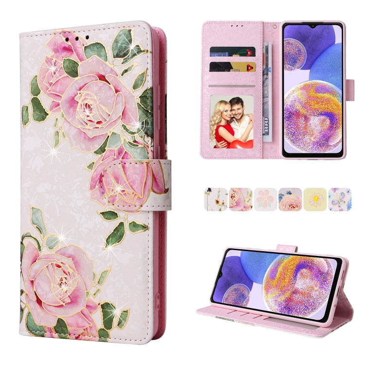 Bronzing Painting RFID Leather Case, For Samsung Galaxy A53 5G, For Samsung Galaxy A52 5G, For Samsung Galaxy A51, For Samsung Galaxy A33 5G, For Samsung Galaxy A32 5G, For Samsung Galaxy A32 4G, For Samsung Galaxy A23 4G, For Samsung Galaxy A22 5G