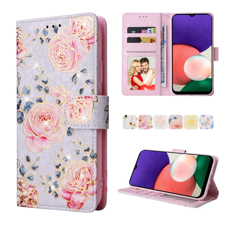 Bronzing Painting RFID Leather Case, For Samsung Galaxy A53 5G, For Samsung Galaxy A52 5G, For Samsung Galaxy A51, For Samsung Galaxy A33 5G, For Samsung Galaxy A32 5G, For Samsung Galaxy A32 4G, For Samsung Galaxy A23 4G, For Samsung Galaxy A22 5G